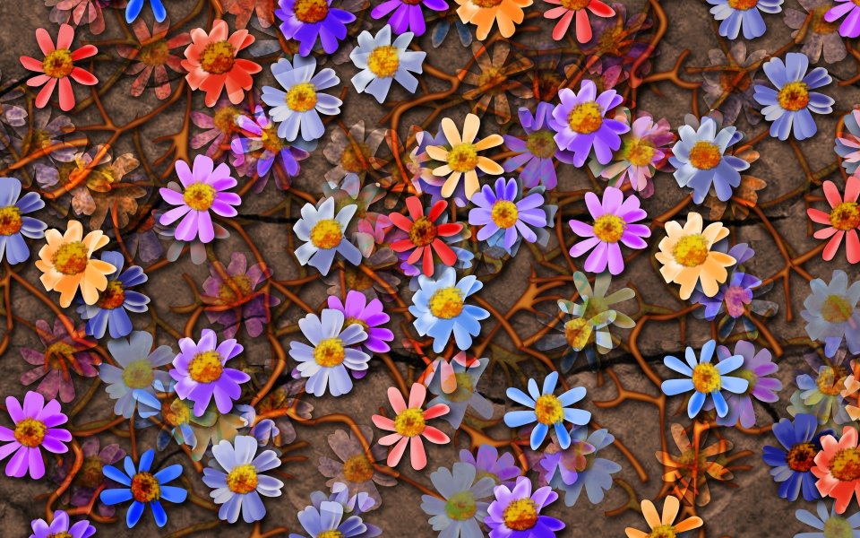 01_2965_Digital-illustration-flowers_wallcoo.com