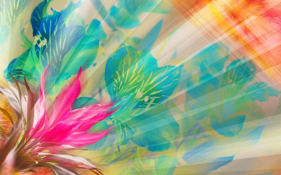 01_2967_Digital-illustration-flowers_wallcoo.com