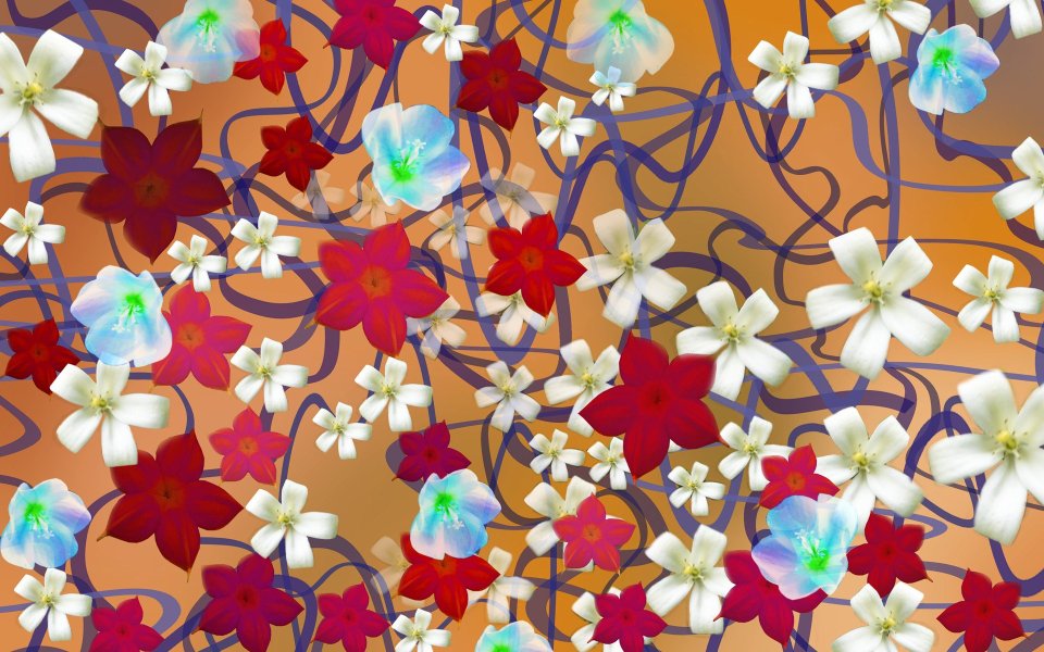 01_2991_Digital-illustration-flowers_wallcoo.com