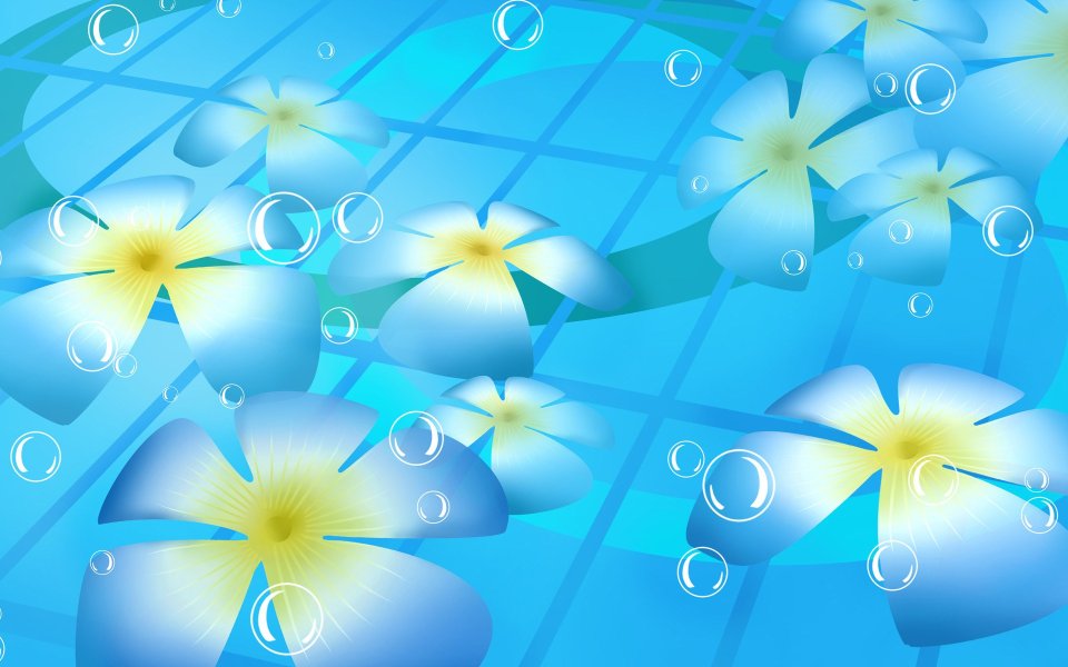 02_2977_Digital-illustration-flowers_wallcoo.com