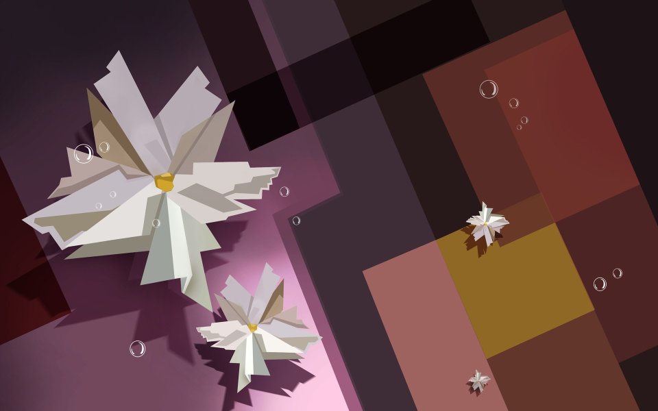 02_2995_Digital-illustration-flowers_wallcoo.com