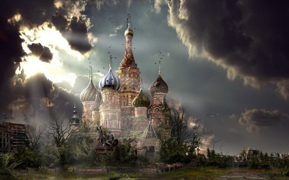 Doomsday Wasteland St Basil's Cathedral Lonely World