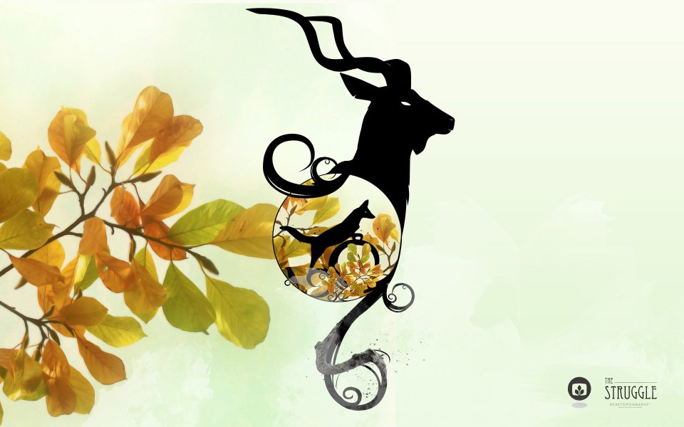 Creative_CG_Design_wallpaper_The_struggle