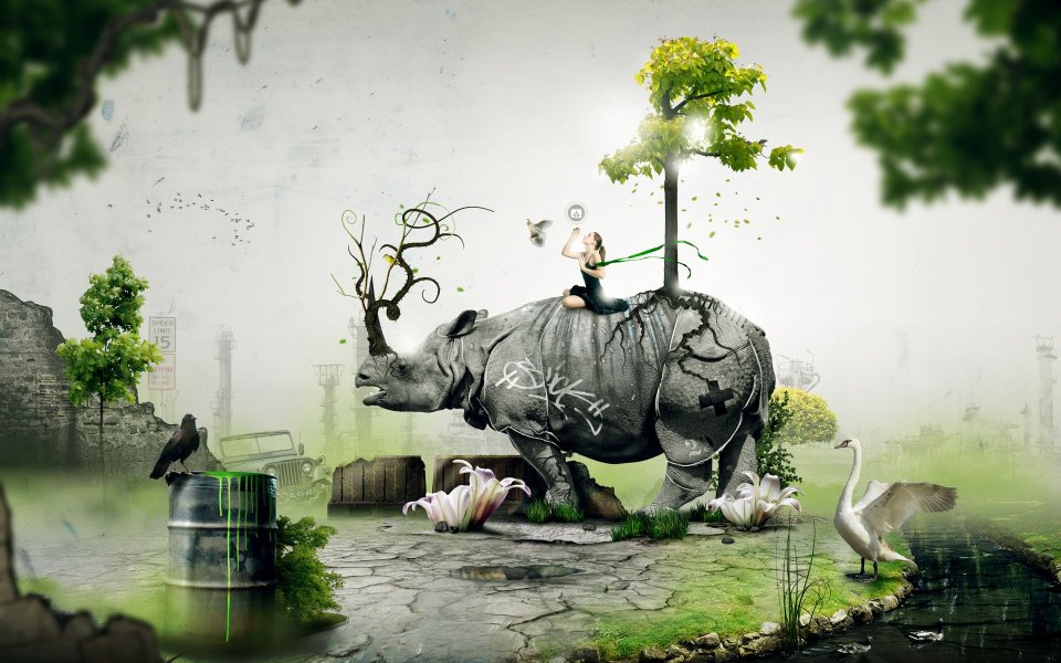 Creative_CG_Design_wallpaper_Urban_Environment