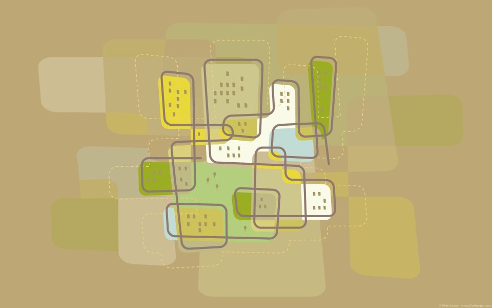 Abstract Minimalist City Overview