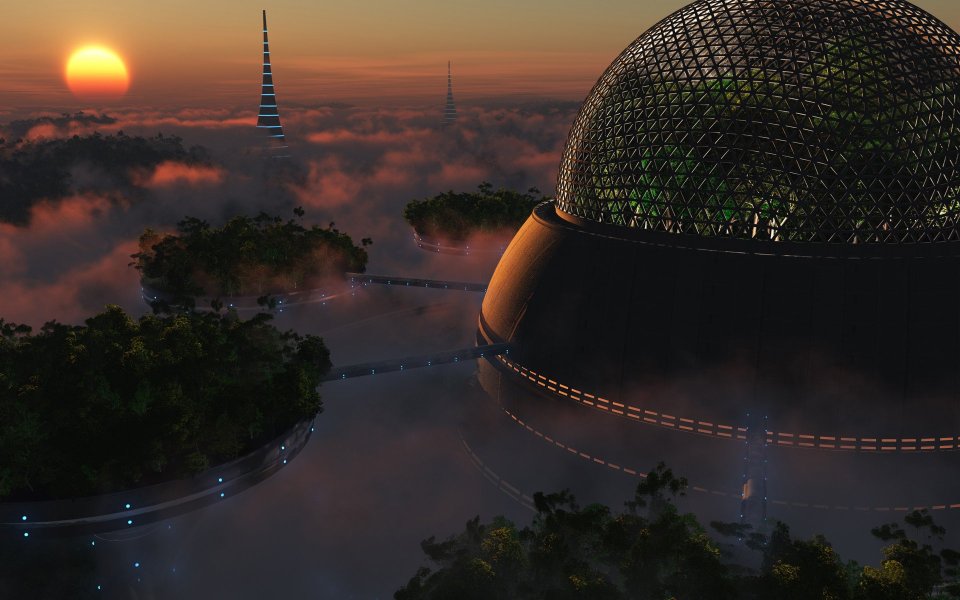 digital_3D_wallpaper_biodomesunset