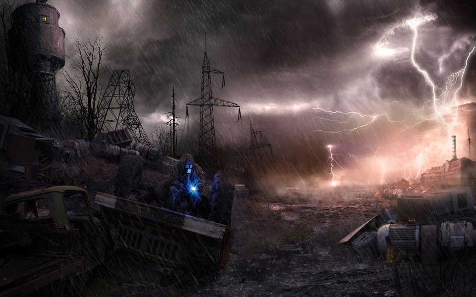 Chernobyl Wasteland Storm Night