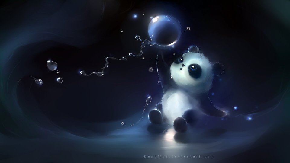 Apofiss Miageta Yozora Cute Panda Bubbles