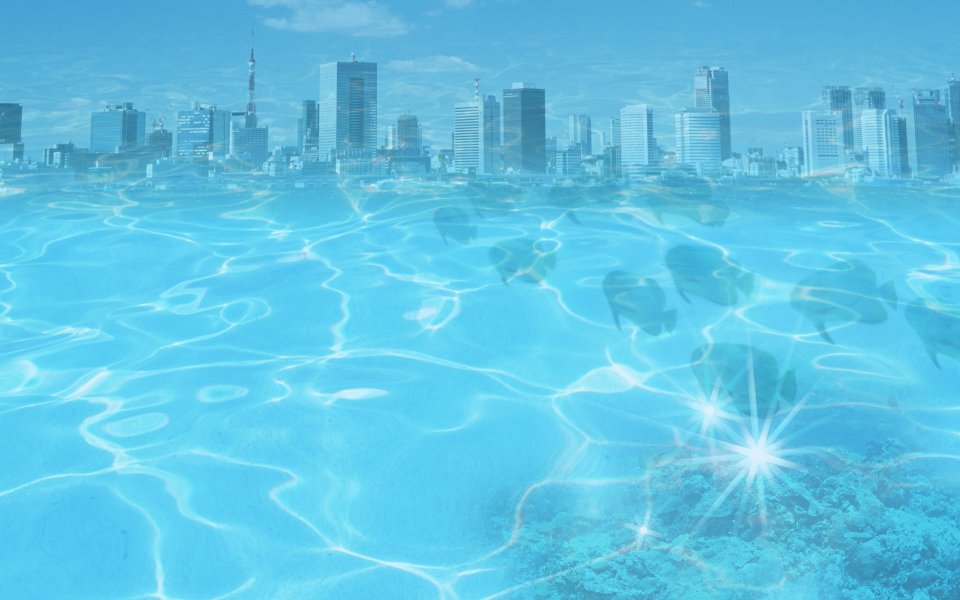 Photo manipulation of 02_City and Aqua 089_nature_and_city