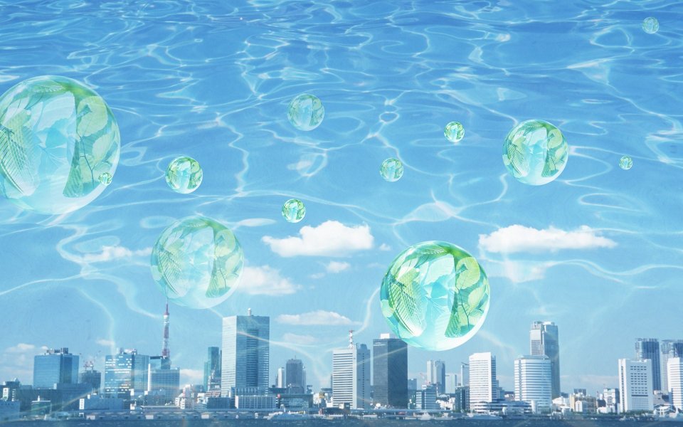Photo manipulation of 02_City and Aqua 090_nature_and_city