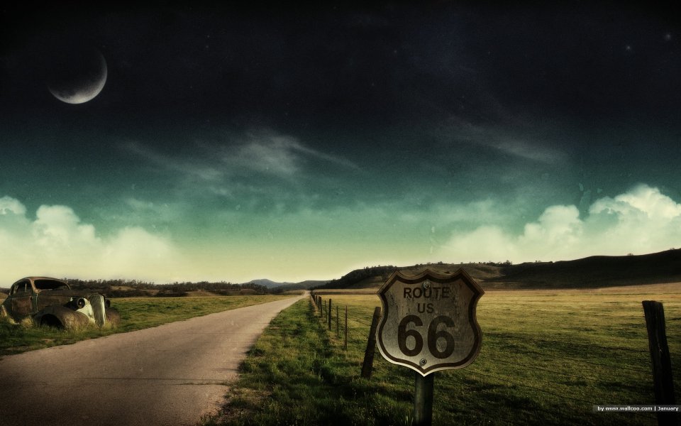 Route_66_V.2_wallcoo.com