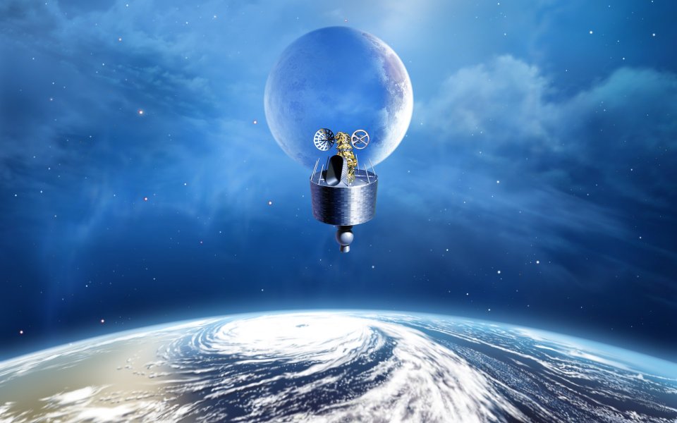 Space Satellite CG art images EF07_SI0194
