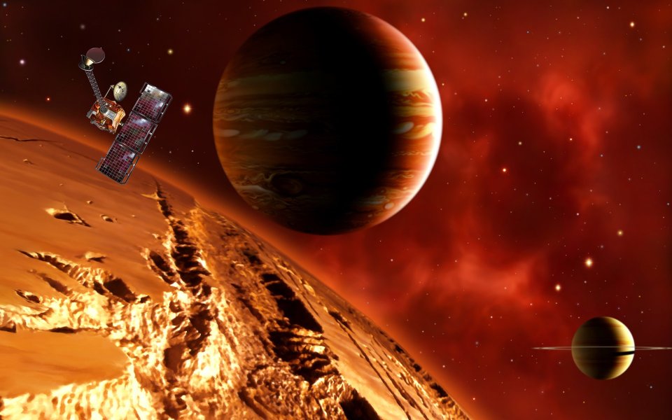 Space Satellite CG art images EF07_SI0210