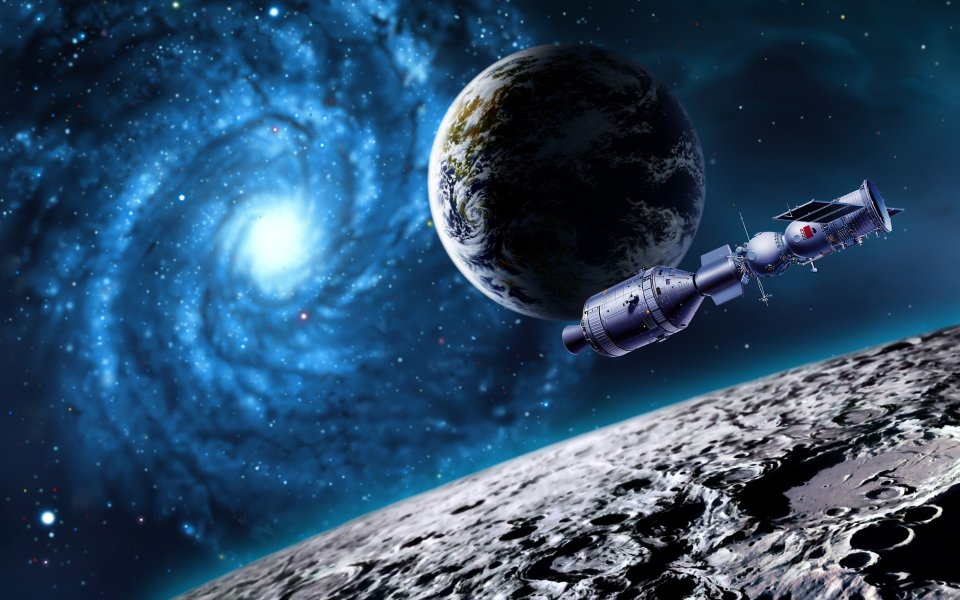 Space Satellite CG art images EF08_SI0289