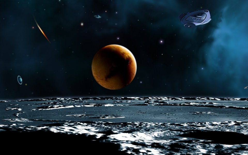 Space Satellite CG art images EF08_SI0292