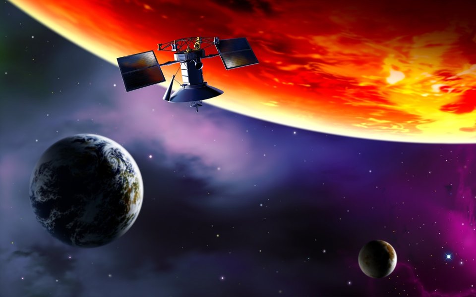 Space Satellite CG art images EF08_SI0296