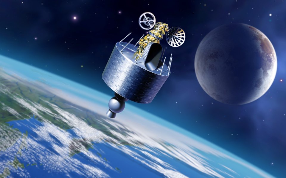Space Satellite CG art images EF08_SI0299