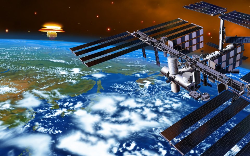 Space Satellite CG art images EF08_SI0301