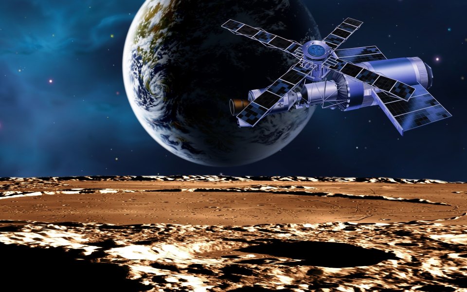 Space Satellite CG art images EF08_SI0314