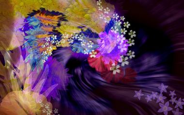 01_2986_Digital-illustration-flowers_wallcoo.com