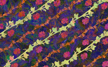 02_2979_Digital-illustration-flowers_wallcoo.com