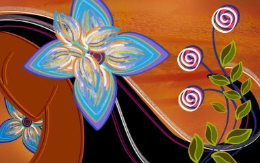 02_2994_Digital-illustration-flowers_wallcoo.com