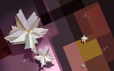 02_2995_Digital-illustration-flowers_wallcoo.com