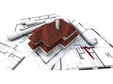房屋建筑设计图纸与模型