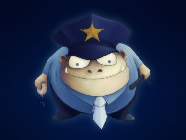 design_art_Donut_Cop_Wallpaper