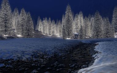 Digital_3d_wallpaper_snowycreek Xmas