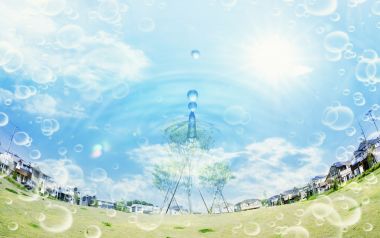 Photo manipulation of 03_city and aqua 120_City_in_Future