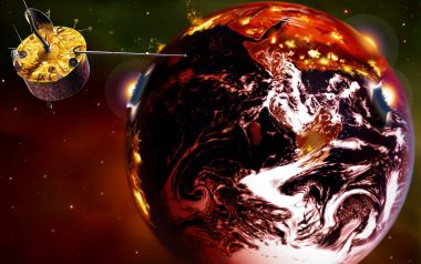 Space Satellite CG art images EF07_SI0202