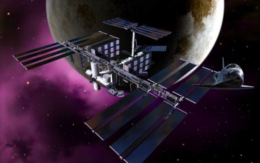 Space Satellite CG art images EF07_SI0236