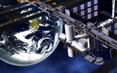 Space Satellite CG art images EF07_SI0239