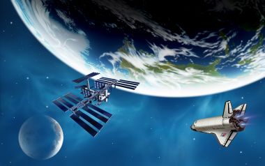 Space Satellite CG art images EF07_SI0251