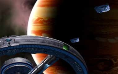 Space Satellite CG art images EF07_SI0258
