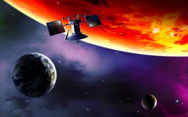 Space Satellite CG art images EF08_SI0296