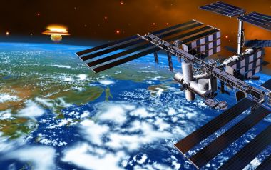 Space Satellite CG art images EF08_SI0301