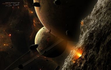 Universe_and_planets_digital_art_wallpaper_globe