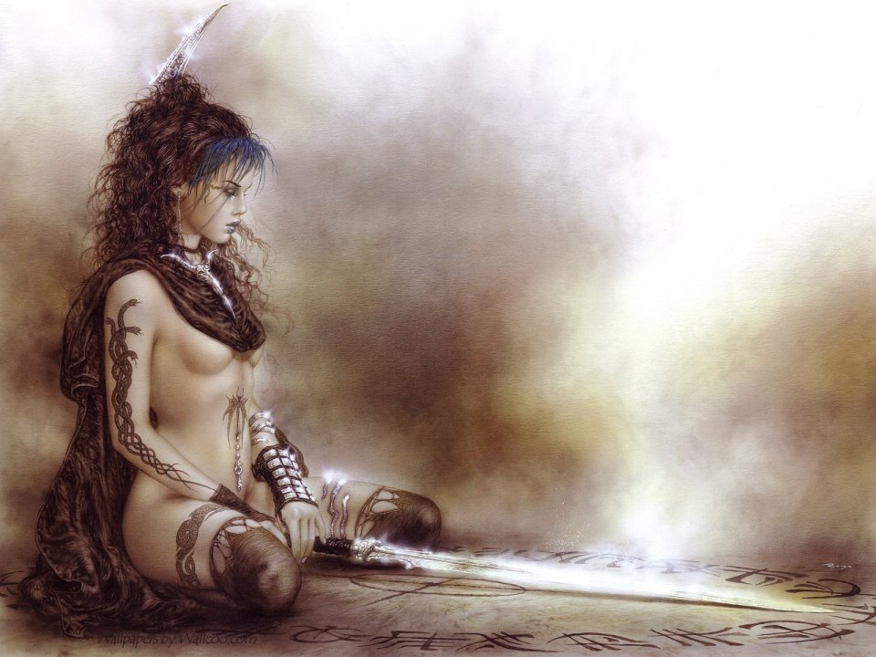 Luis Royo Hecate Series Fantasy Female Warrior Illustration