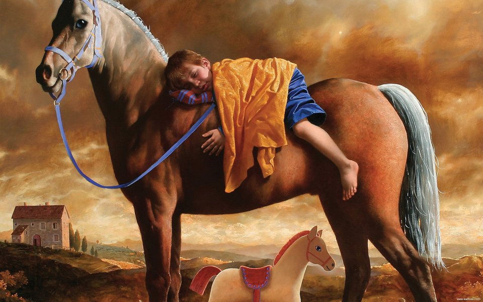 Arsen Kurbanov 画作《梦想成真的时刻》局部细节
