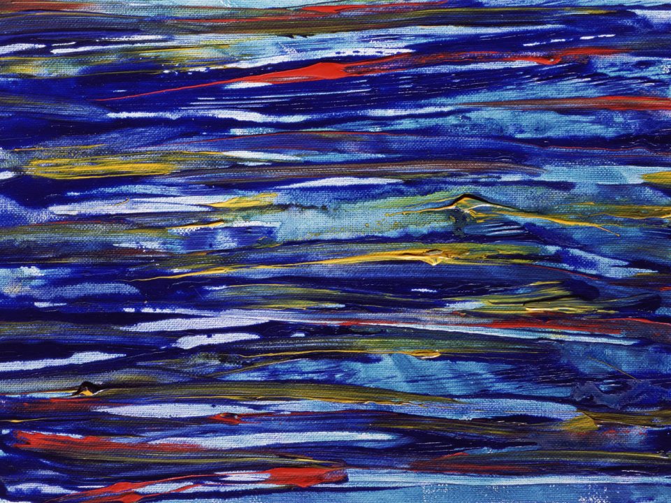 Brush Works Series Abstract Stroke Oil Painting BS08003 Wallpaper