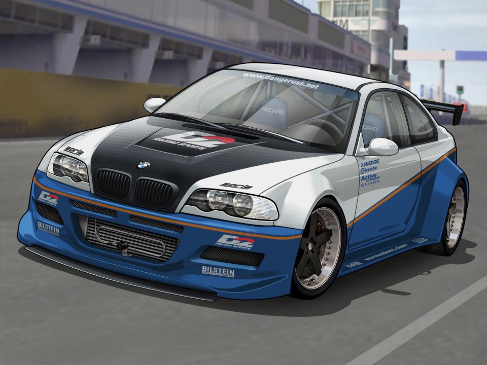 BMW E46 Widebody Racing Vexel Art