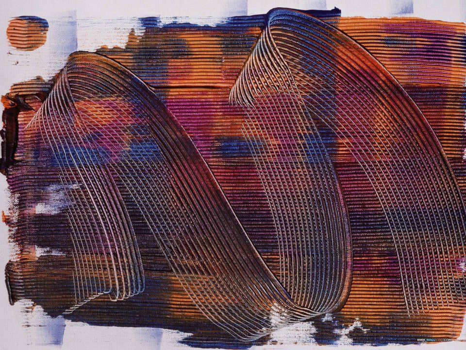 Abstract Oil Painting Thick Brush Stroke Texture Background