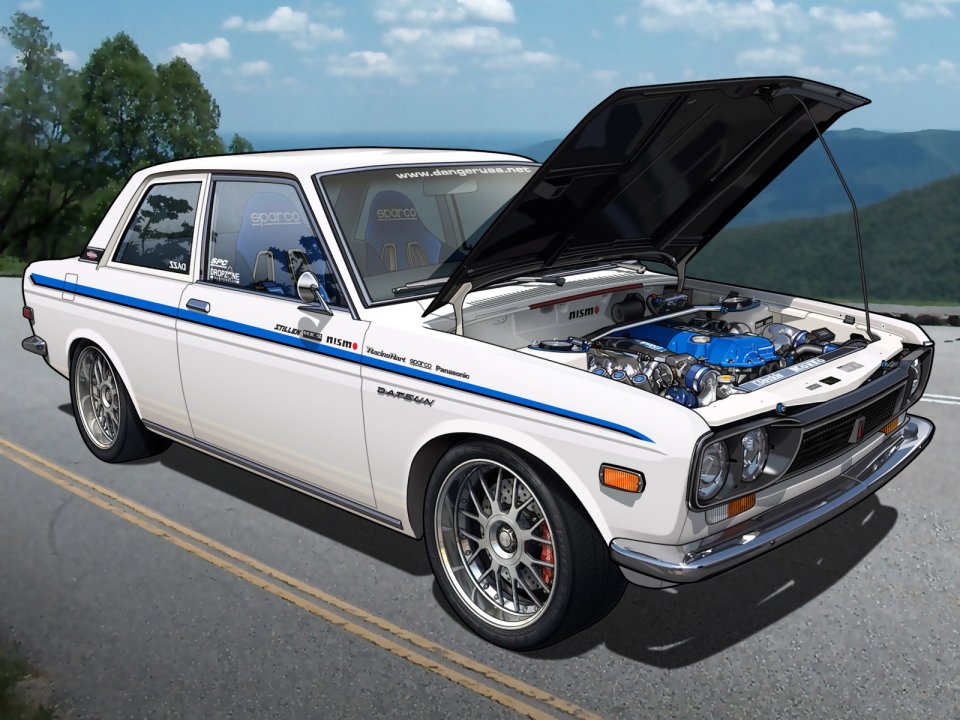 Datsun 510 Modified Vexel Art
