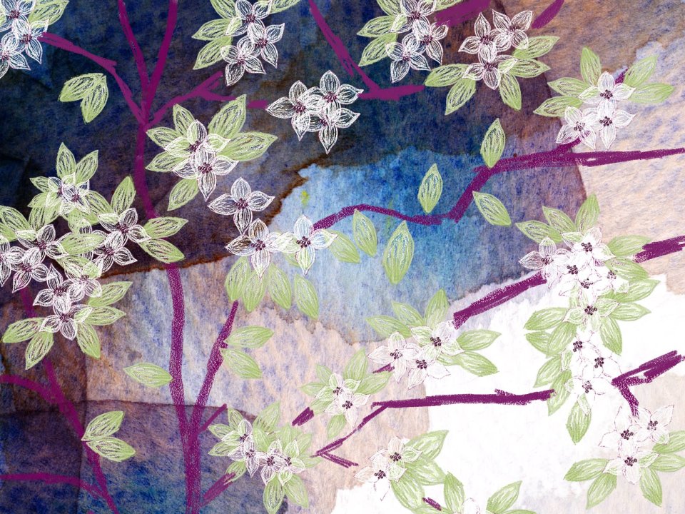 Watercolor Artistic Flower Illustration