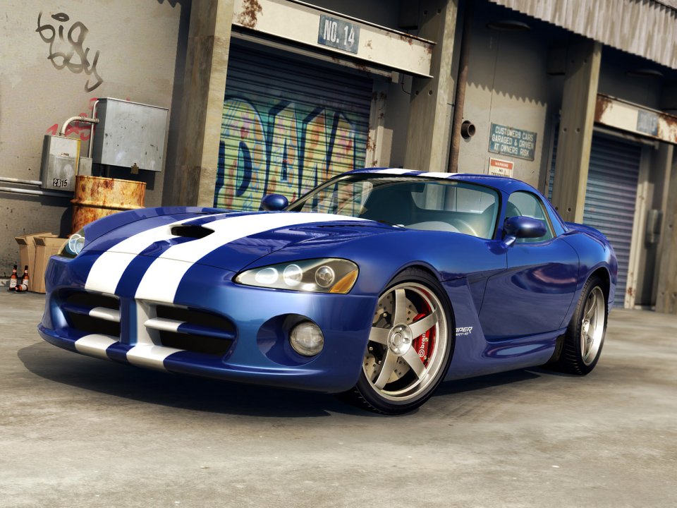 Dodge Viper SRT 10 Blue Sports Car