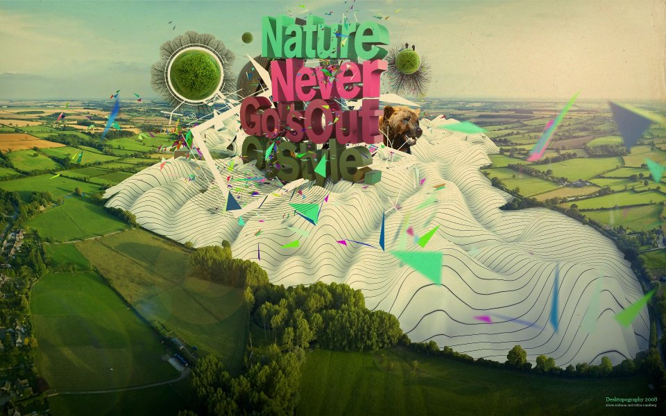「Nature Never Goes Out Of Style」超现实自然主题创意艺术壁纸