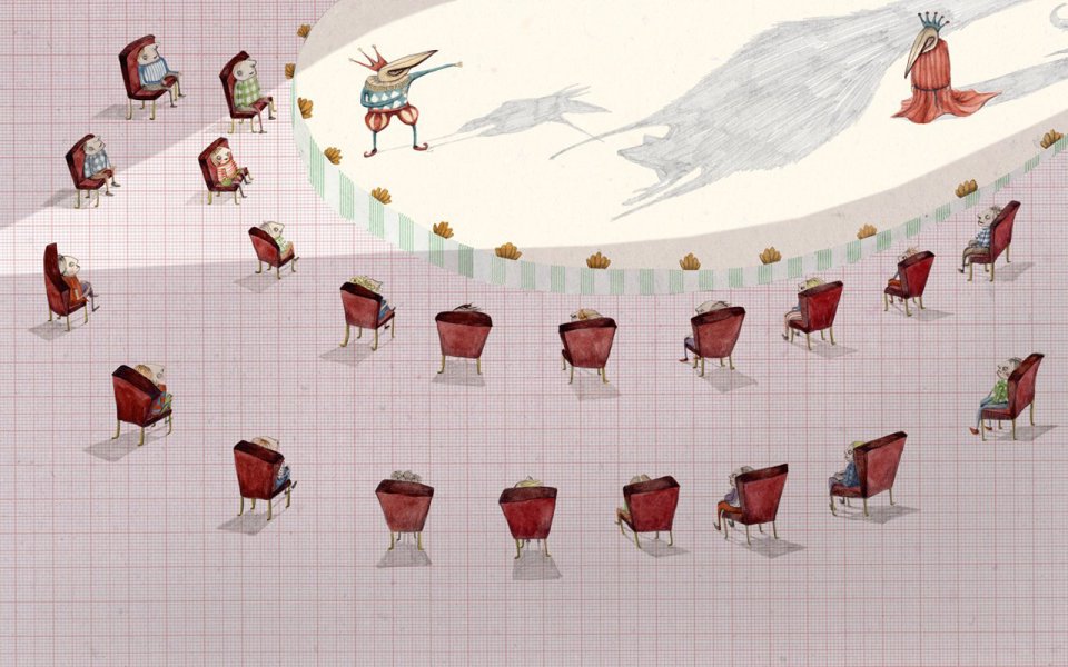 Final Theatre Play Surreal Illustration