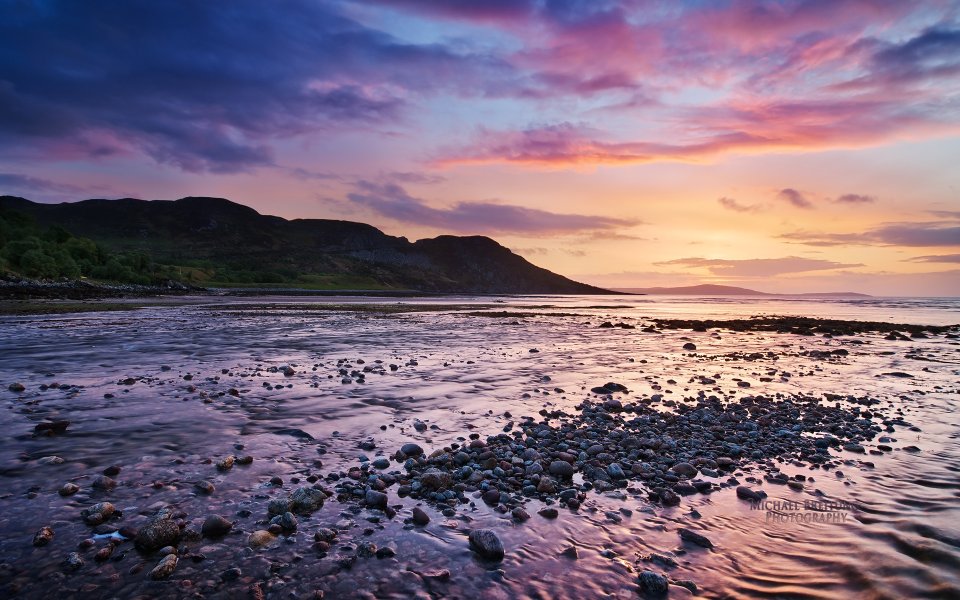 Gruinard Bay Scotland Sunset Coastal Landscape